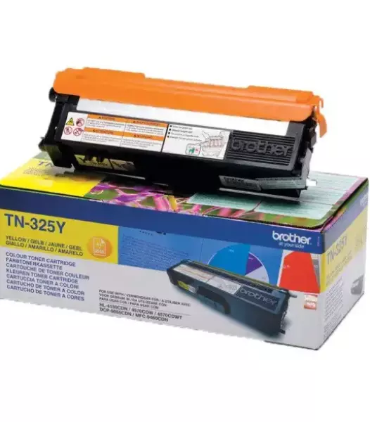 Brother TN-325Y Cartouche de Toner Original Jaune 1 pièce TN325Y